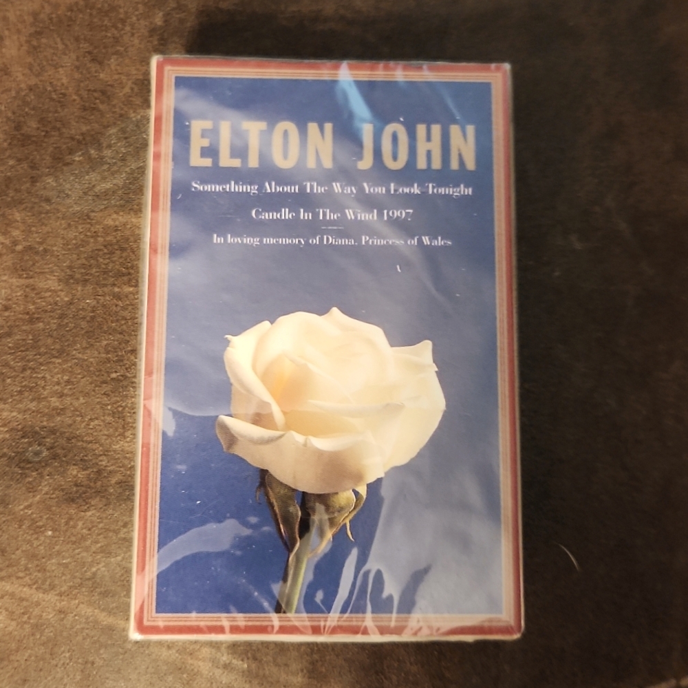 Vintage 1997 Cassette Tape-Elton John- Something About The Way You Look Tonight